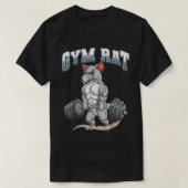 Gym Rat Fitness Bodybuilding T-Shirt (Design vorne)