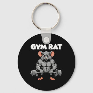 Gym Rat Fitness Bodybuilding Workout Muscle Pump Schlüsselanhänger