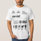Gym Rat Formula: Handle With Gains T-Shirt (Vorderseite)