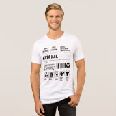 Gym Rat Formula: Handle With Gains Tri-Blend Shirt (Vorderseite voll)