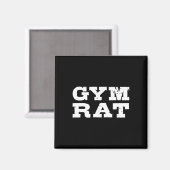 Gym Rat Funny Bodybuilding Workout 1 Magnet (Vorderseite/Rückseite)