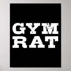 Gym Rat Funny Bodybuilding Workout 1 Poster