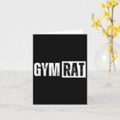 Gym Rat Funny Bodybuilding Workout Karte (Gelbe Blume)