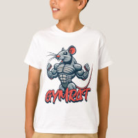 Gym Rat! Funny Muscular Ratts Cartoon