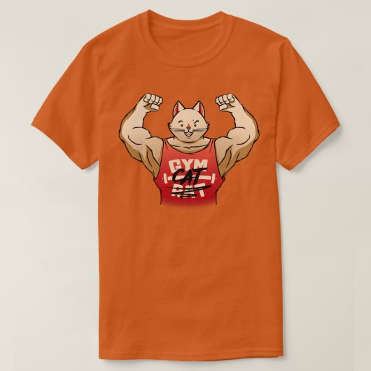 Gym Rat Gym Cat von Tobe Fonseca T-Shirt (Design vorne)