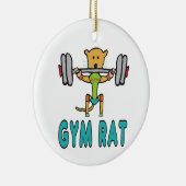 Gym Rat Keramik Ornament (Rechts)