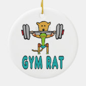 Gym Rat Keramik Ornament (Hinten)