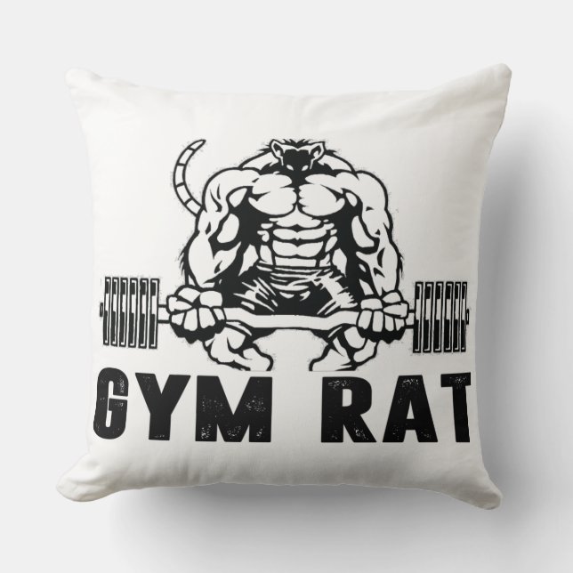 Gym Rat Kissen (Vorderseite)
