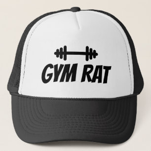 Gym Rat LKW Hut mit Hantellogo Truckerkappe