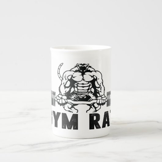 Gym Rat Porzellantasse (Vorderseite)