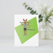 Gym Rat Postkarte (Stehend Vorderseite)