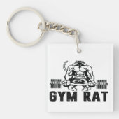 Gym Rat Schlüsselanhänger (Vorderseite)