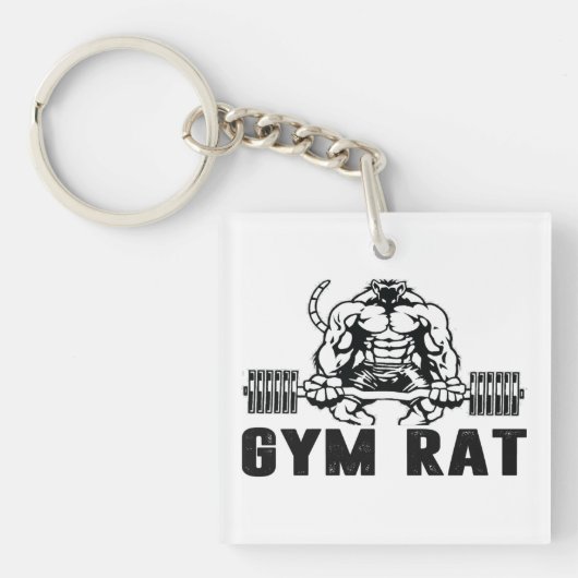 Gym Rat Schlüsselanhänger (Vorderseite)