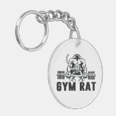 Gym Rat Schlüsselanhänger (Vorderseite links)