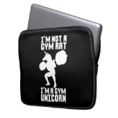 Gym Rat vs Gym Unicorn - Funny Workout Inspiration Laptopschutzhülle (Vorderseite Links)
