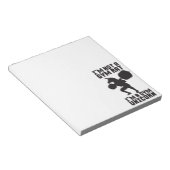 Gym Rat vs Gym Unicorn - Funny Workout Inspiration Notizblock (angewinkelt)