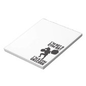 Gym Rat vs Gym Unicorn - Funny Workout Inspiration Notizblock (Rotiert)