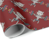 Gym Rat Weightlift Geschenkpapier (Rolleneckpunkt)