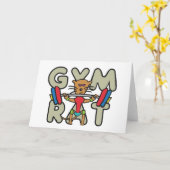 Gym Rat Weightlift Karte (Gelbe Blume)
