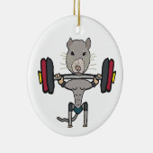Gym Rat Weightlift Keramik Ornament (Rechts)