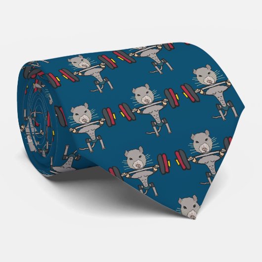 Gym Rat Weightlift Krawatte (Gerollt)