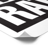 Gym Rat - Workout - Hustle - Fitness - Motivation  Poster (Ecke)