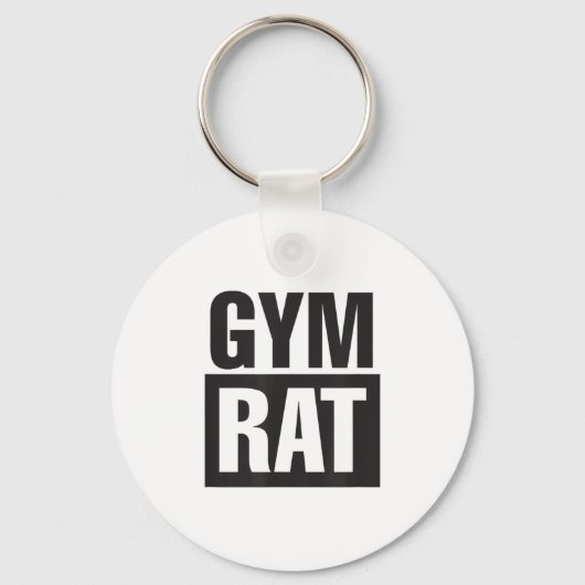 Gym Rat - Workout - Hustle - Fitness - Motivation Schlüsselanhänger (Vorderseite)