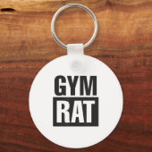 Gym Rat - Workout - Hustle - Fitness - Motivation Schlüsselanhänger (Vorderseite)