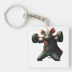 Gym-Ratte Schlüsselanhänger