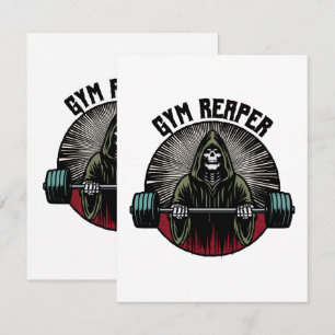 Gym Reaper Workout RSVP Karte