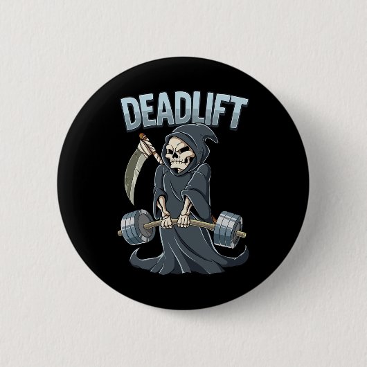 Gym Repeaer Deadlift-Bodybuilding Button (Vorderseite)
