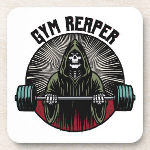 Gym Sensenmann Workout Getränkeuntersetzer