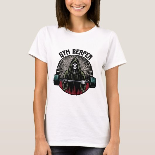 Gym Sensenmann Workout T-Shirt (Vorderseite)