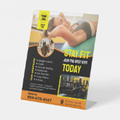 Gym Services Pedestal-Zeichen Sockelschild (Vorderseite)