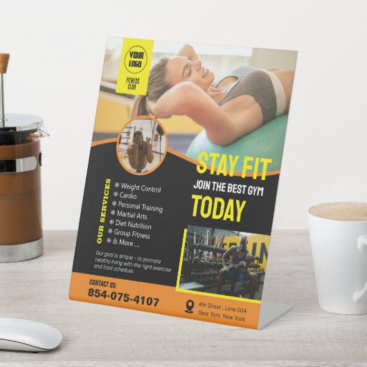 Gym Services Pedestal-Zeichen Sockelschild (In SItu)