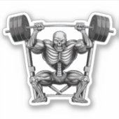 Gym Skeleton Aufkleber (Vorderseite)