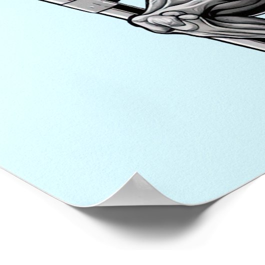 Gym Skeleton Poster (Ecke)