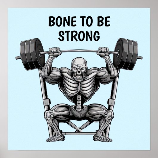 Gym Skeleton Poster (Vorne)