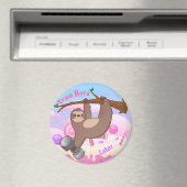 Gym Sloth Magnet (In Situ (Geschirrspüler))