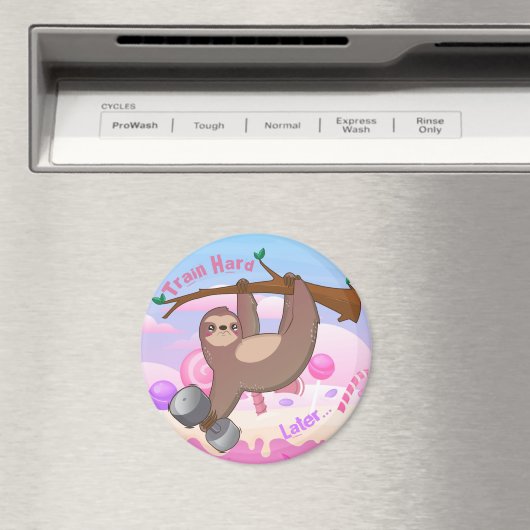 Gym Sloth Magnet (In Situ (Geschirrspüler))