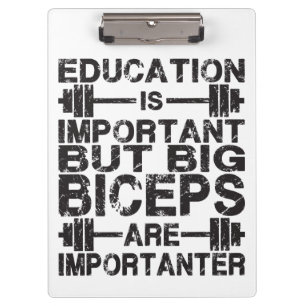 Gym Spaß - Big Biceps sind wichtig Klemmbrett