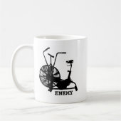 Gym Spaß Schwarz-weiß Funny Workout Kaffeetasse (Links)