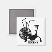 Gym Spaß Schwarz-weiß Funny Workout Magnet (Vorderseite/Rückseite)