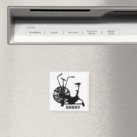 Gym Spaß Schwarz-weiß Funny Workout Magnet (In Situ (Geschirrspüler))