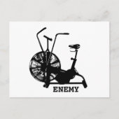 Gym Spaß Schwarz-weiß Funny Workout Postkarte (Vorderseite)