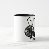 Gym Spaß Schwarz-weiß Funny Workout Tasse (Zentrum)