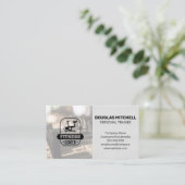 Gym | Spin Bike Logo Visitenkarte (Stehend Vorderseite)