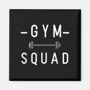Gym Squad Bodybuilding Motivierend Zitat Gym Arbei Magnet