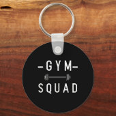 Gym Squad Bodybuilding Motivierend Zitat Gym Arbei Schlüsselanhänger (Vorderseite)