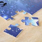 Gym Star Black / Blonde, Hazel Eyes, Red Leotard Puzzle (Seite)